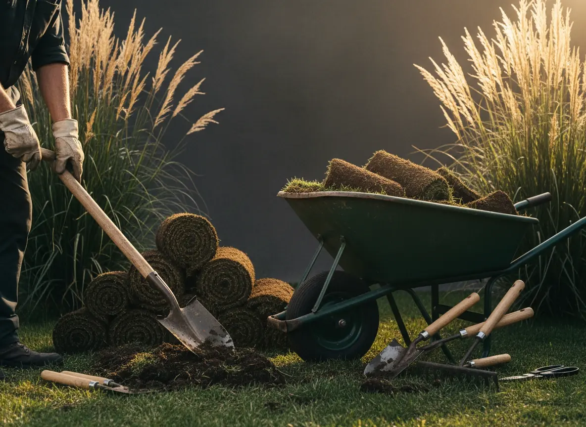 Landscaping crew maintaining a yard — landscaper marketing and online booking